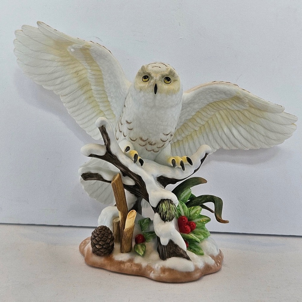 Lenox Snowy Owl The Garden Bird Collection Fine Porcelain Figurine NIB